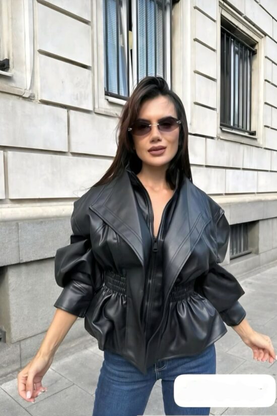 Τζάκετ όψη δέρματος