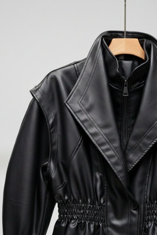 Τζάκετ όψη δέρματος