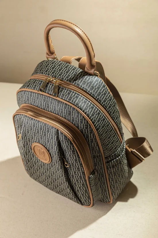 Fragola allday backpack με πολλές τσέπες με casual logo