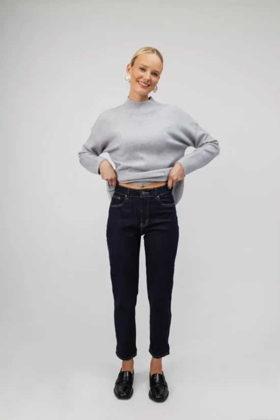 Open Fashion τζιν παντελόνι mum fit