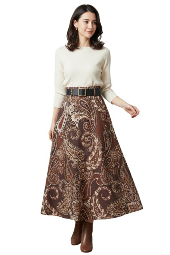 Φούστα maxi λαχούρια