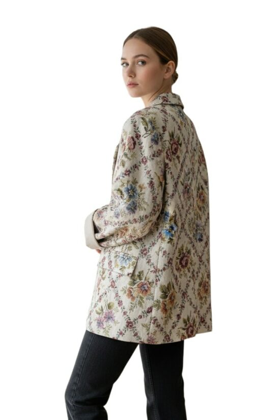 Σακάκι oversized μπροκάρ