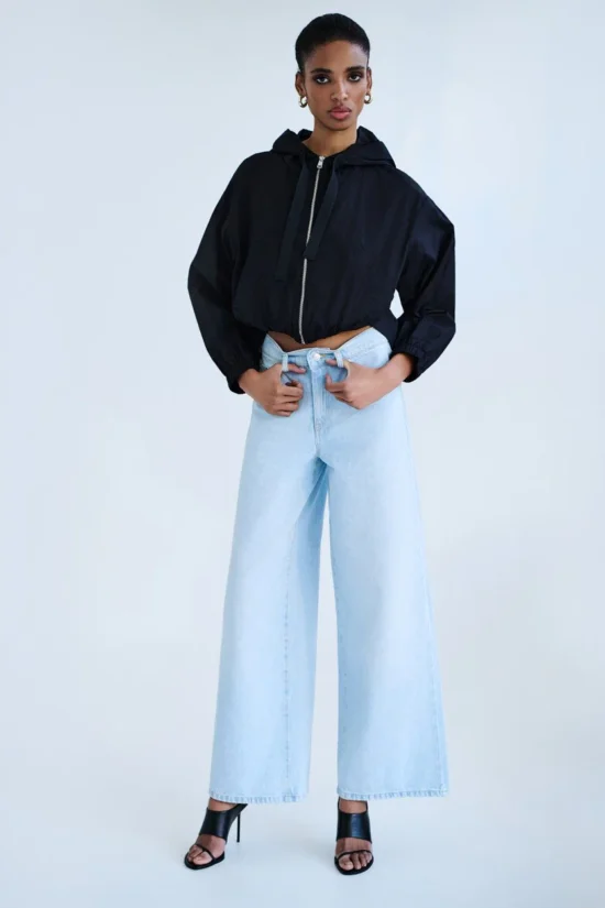 Access Fashion τζάκετ bomber με κουκούλα