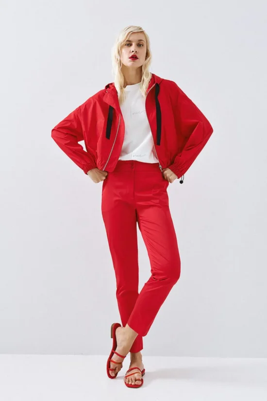 Access Fashion τζάκετ bomber με κουκούλα