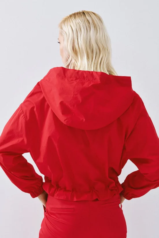 Access Fashion τζάκετ bomber με κουκούλα