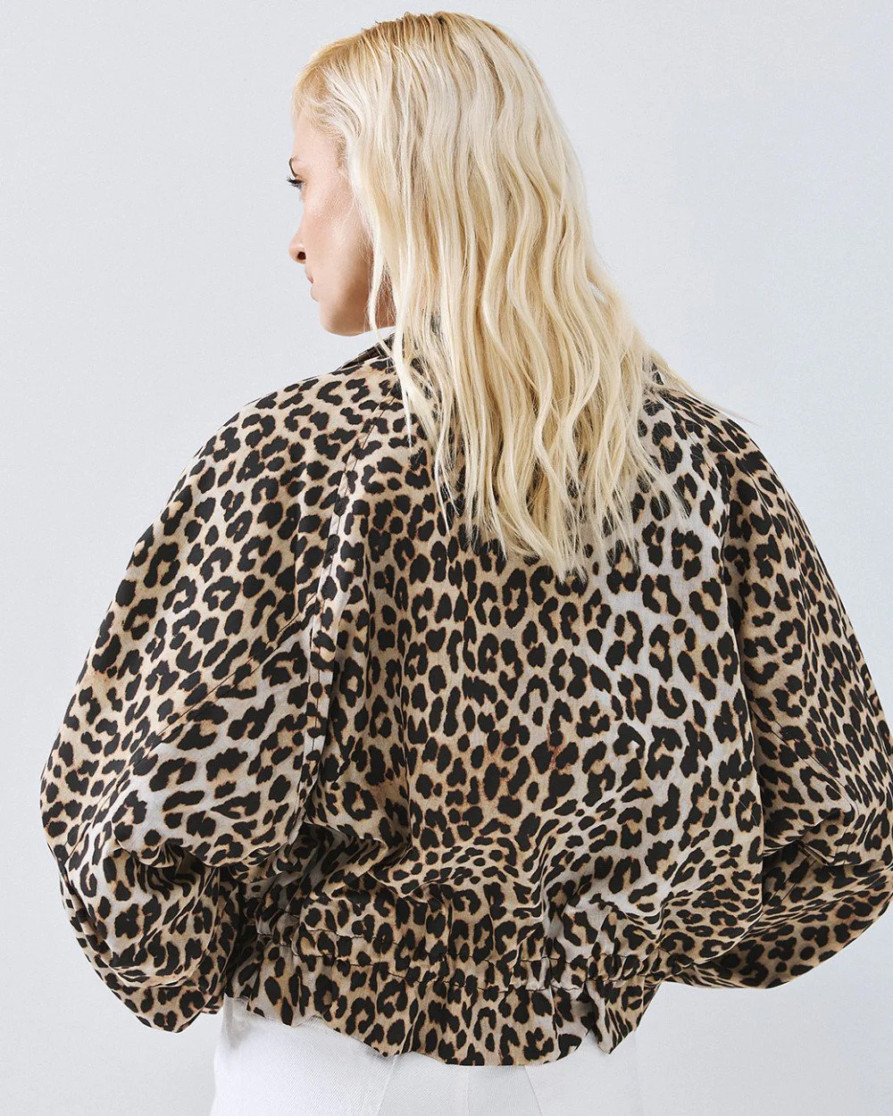 Access Fashion τζάκετ bomber λεοπάρ με τσέπες
