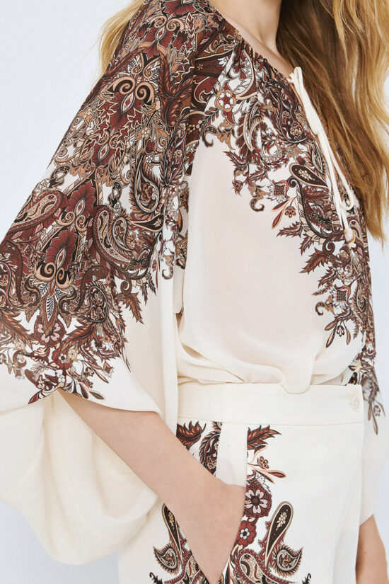 Access Fashion μπλούζα εμπριμέ με δέσιμο