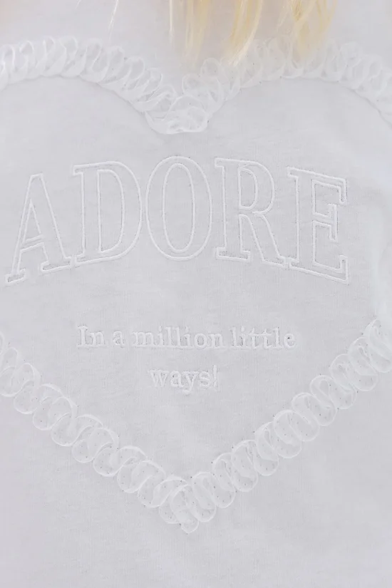 Access Fashion t-shirt με κέντημα