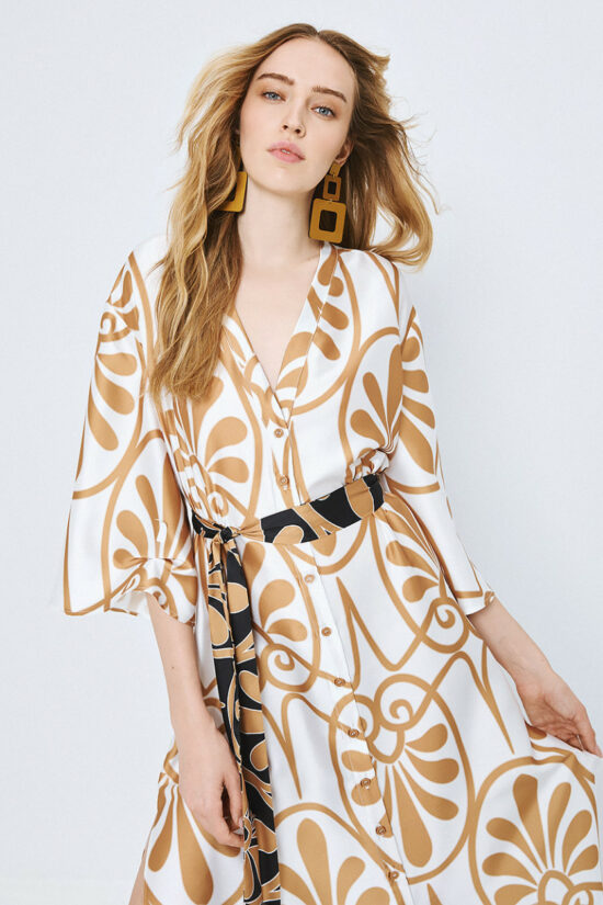 Access Fashion φόρεμα εμπριμέ με ζώνη