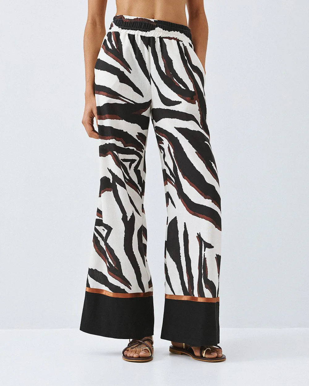 Access Fashion παντελόνα εμπριμέ με λάστιχο