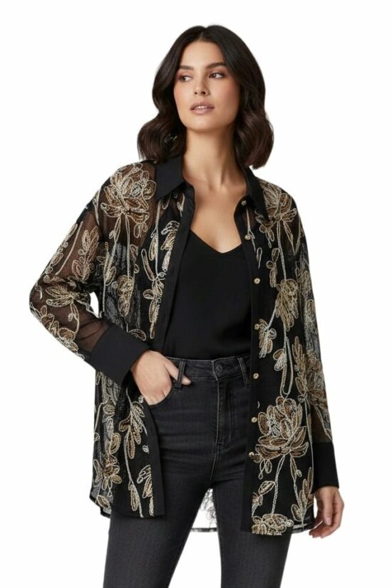 Πουκάμισο oversized embroidered