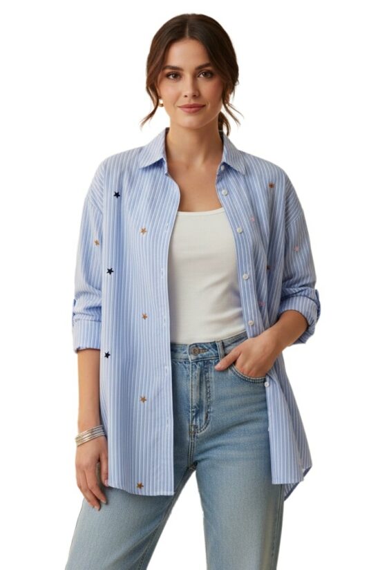 Πουκάμισο ριγέ αστέρια