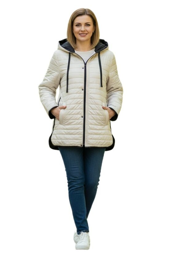 Μπουφάν καπιτονέ διπλής όψης