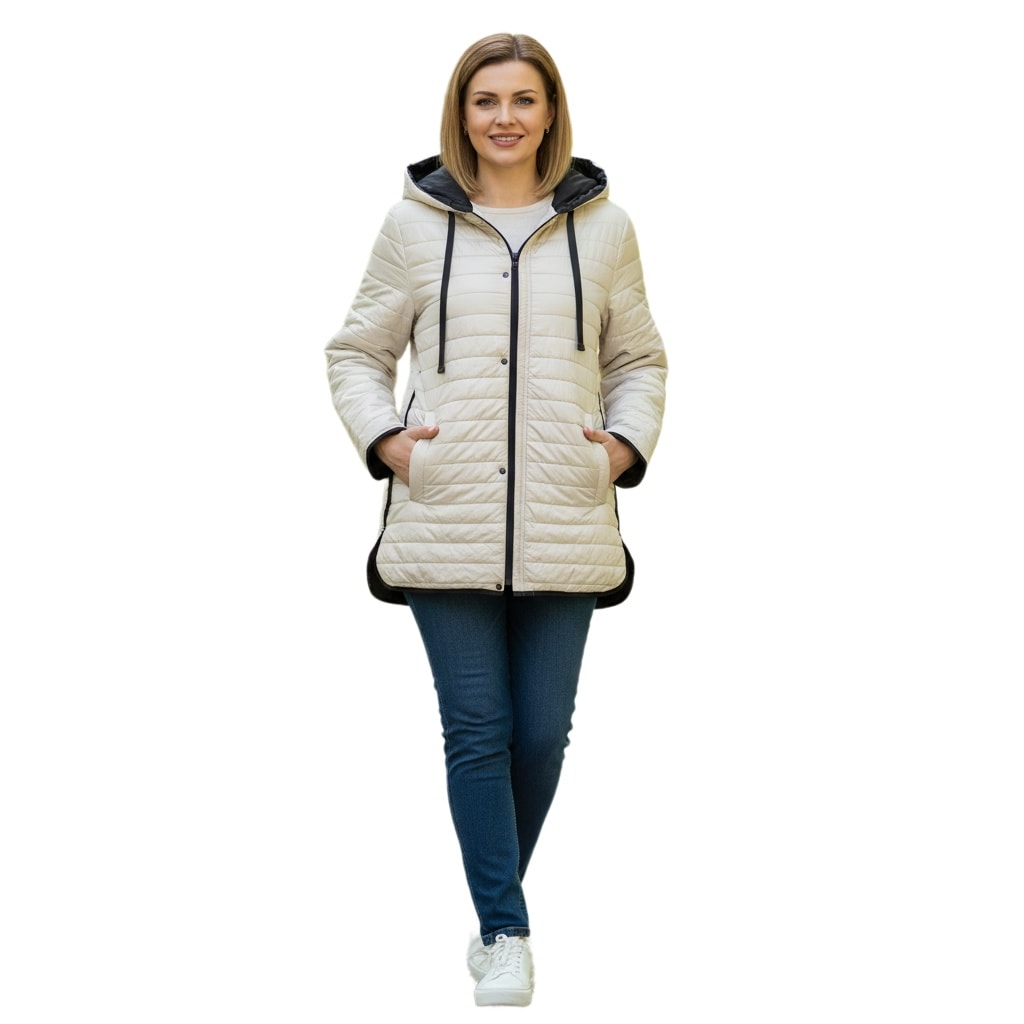 Μπουφάν καπιτονέ διπλής όψης