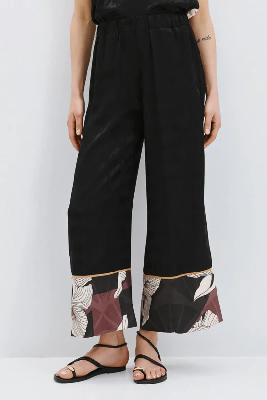 Access Fashion παντελόνα ζακάρ σατέν