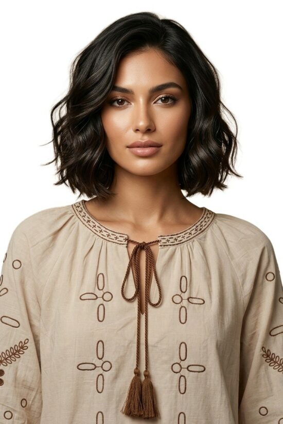 Μπλούζα με ethnic κέντημα