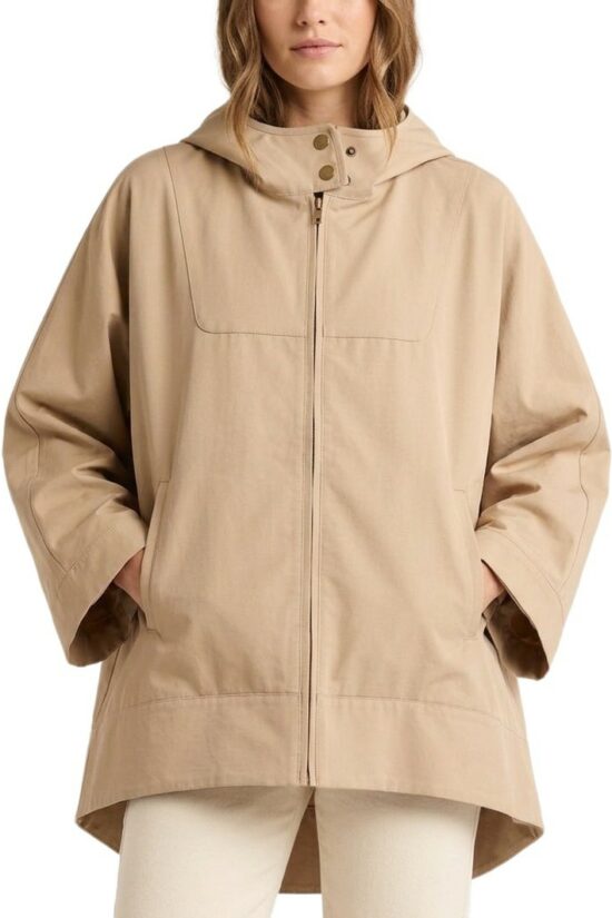 Τζάκετ oversized με κουκούλα