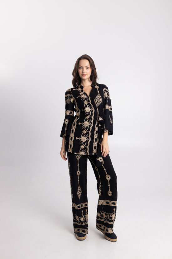 Open Fashion σετ με χρυσές λεπτομέρειες