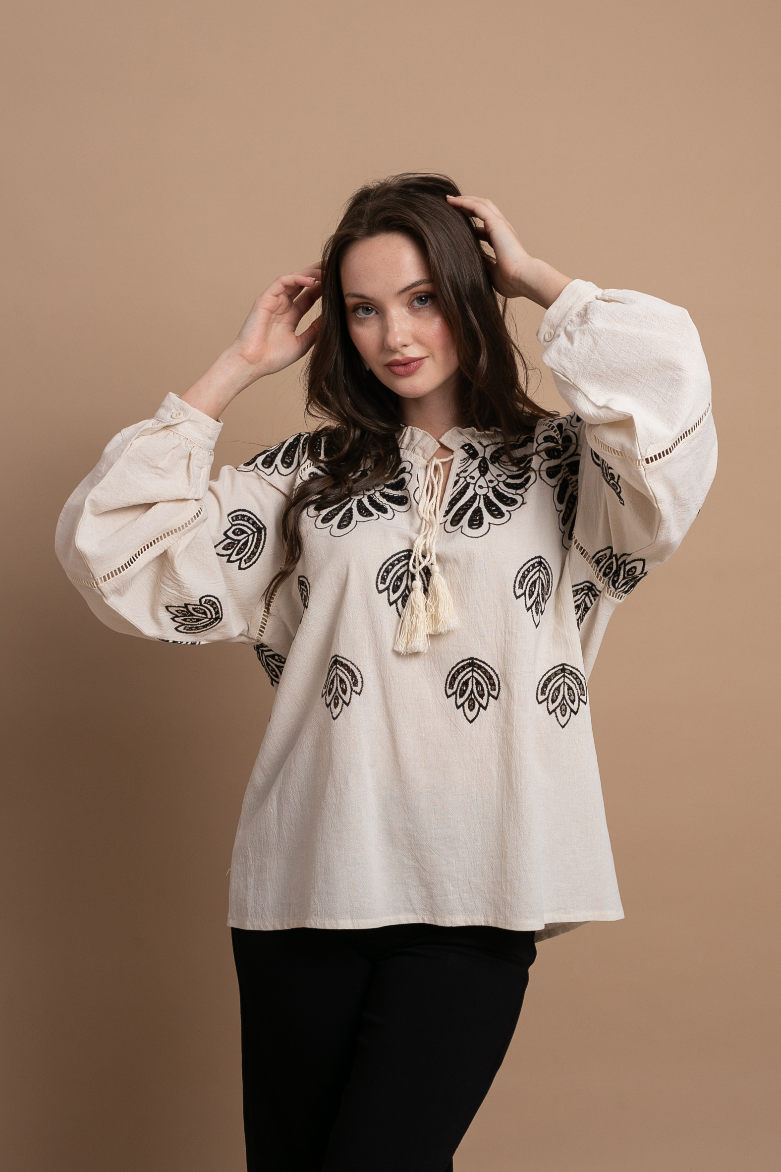 Open Fashion μπλούζα με κέντημα