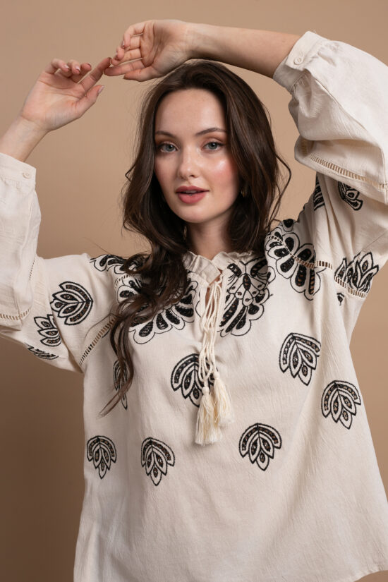 Alternative view of Open Fashion μπλούζα με κέντημα