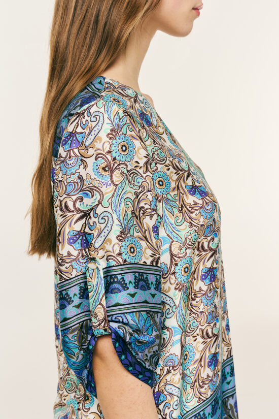 Forel μπλούζα βισκόζ εμπριμέ