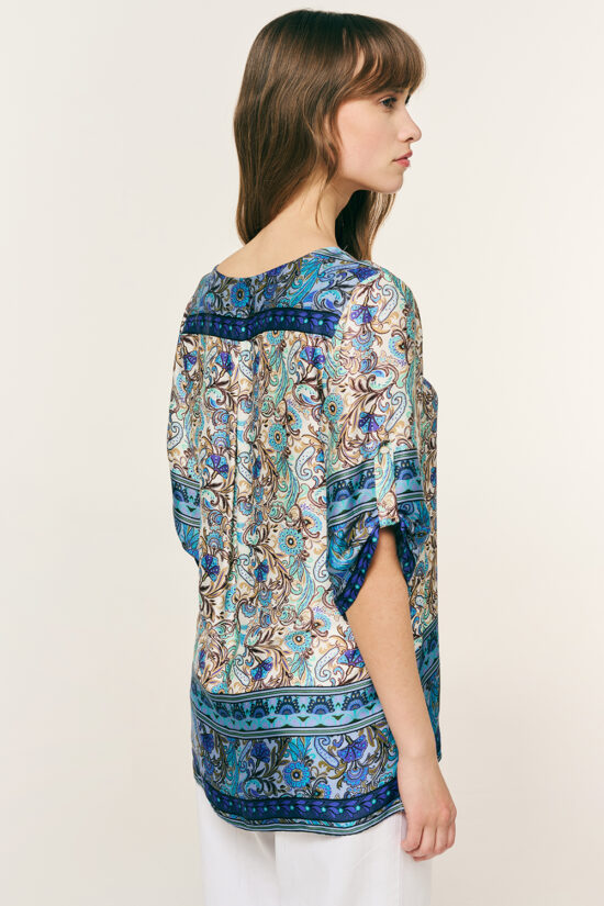 Forel μπλούζα βισκόζ εμπριμέ