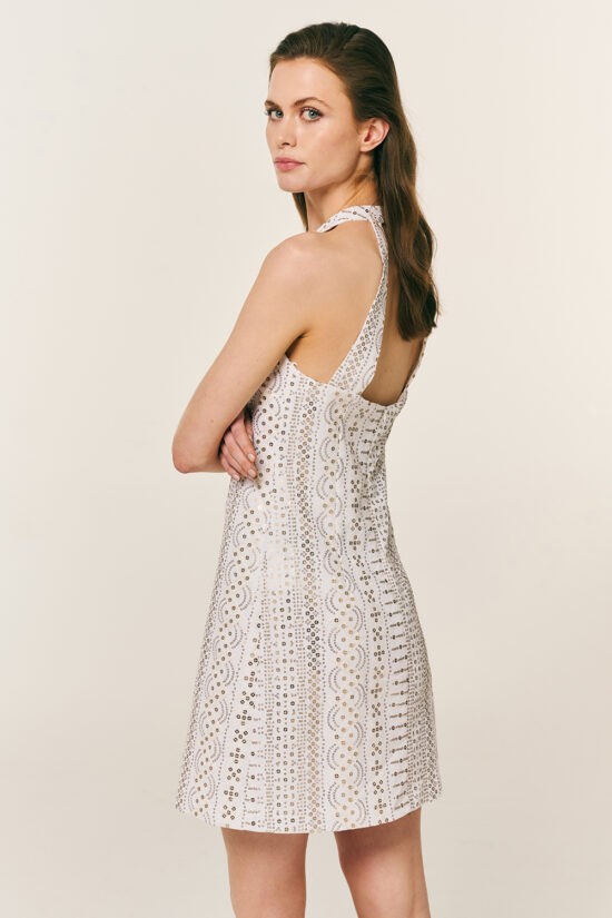 Forel φόρεμα κεντητό με πούλιες