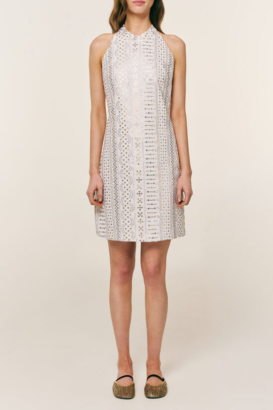 Forel φόρεμα κεντητό με πούλιες