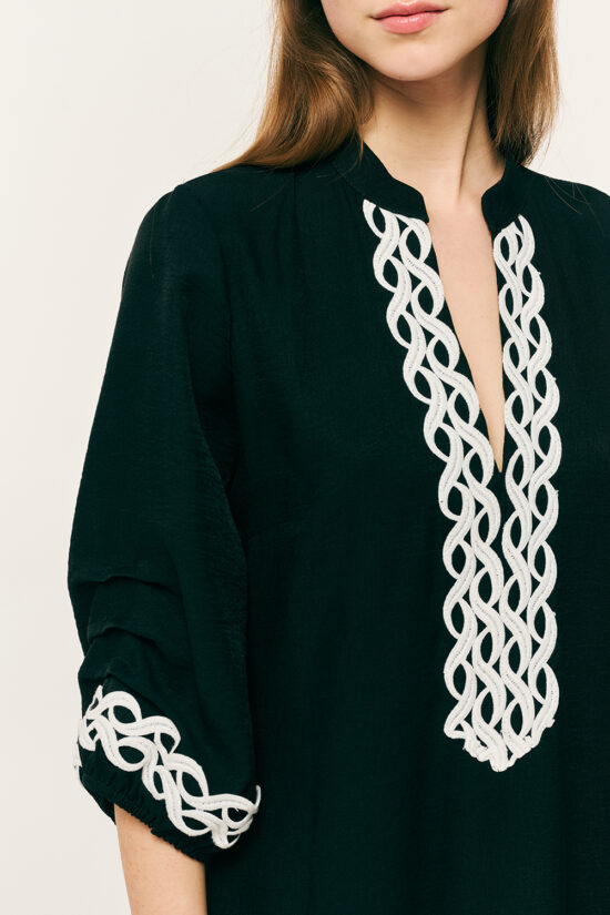 Forel φόρεμα midi με κέντημα