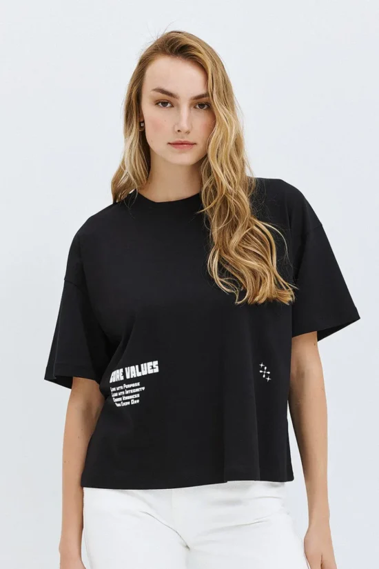 Access Fashion t-shirt με τύπωμα