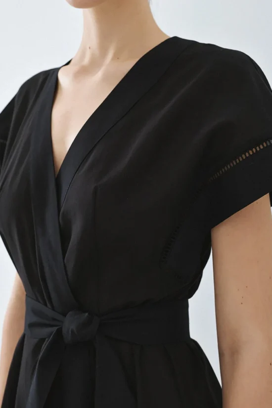 Access Fashion φόρεμα κρουαζέ broderie