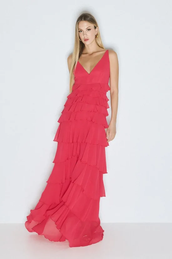 Access Fashion φόρεμα μάξι με βολάν