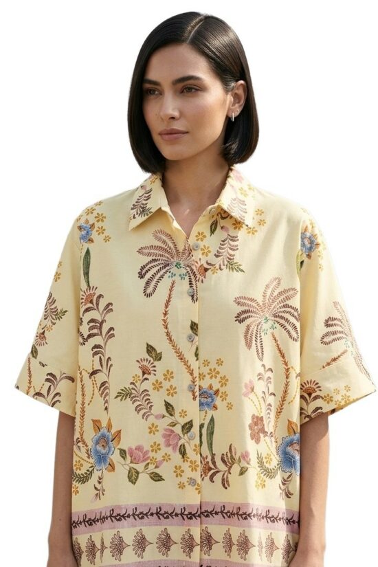 Πουκάμισο floral oversized