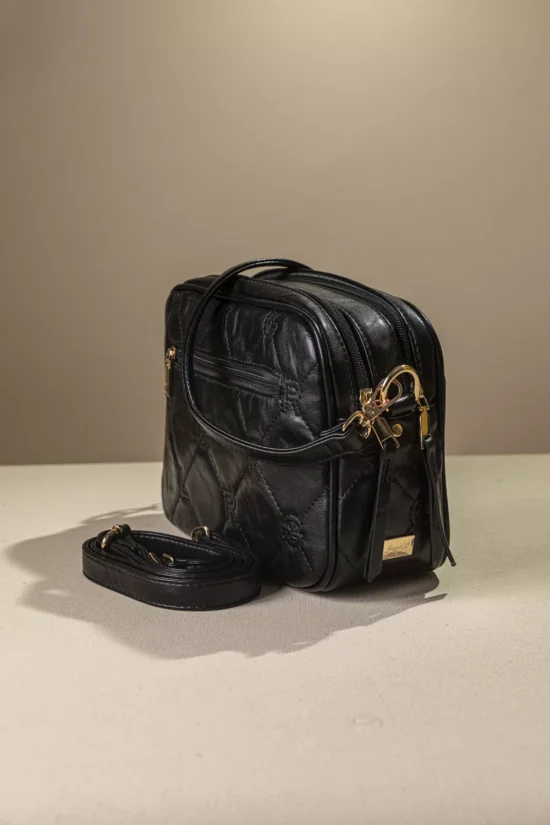 Fragola καπιτονέ τριθέσια τσάντα χειρός