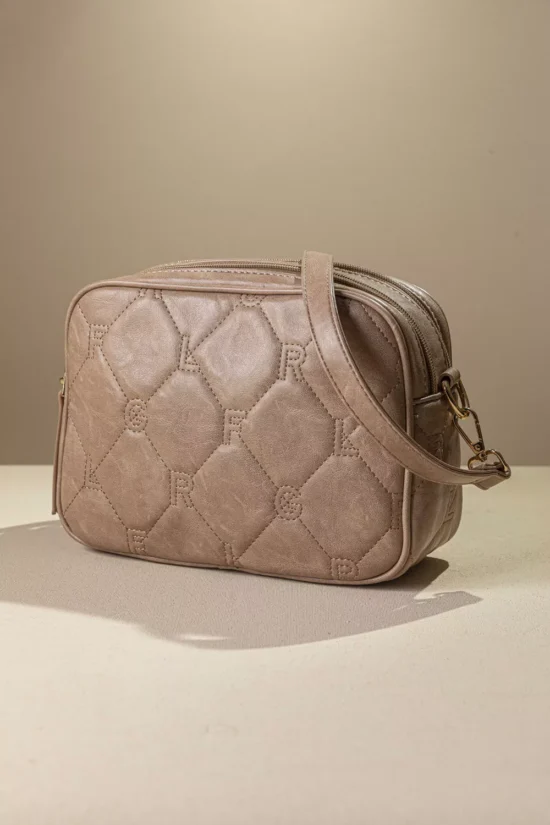 Fragola καπιτονέ τριθέσια τσάντα χειρός