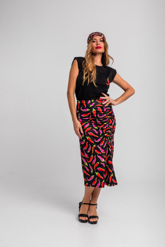 Lolina φούστα midi peppers