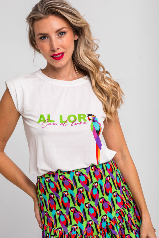 Lolina μπλούζα Parrot