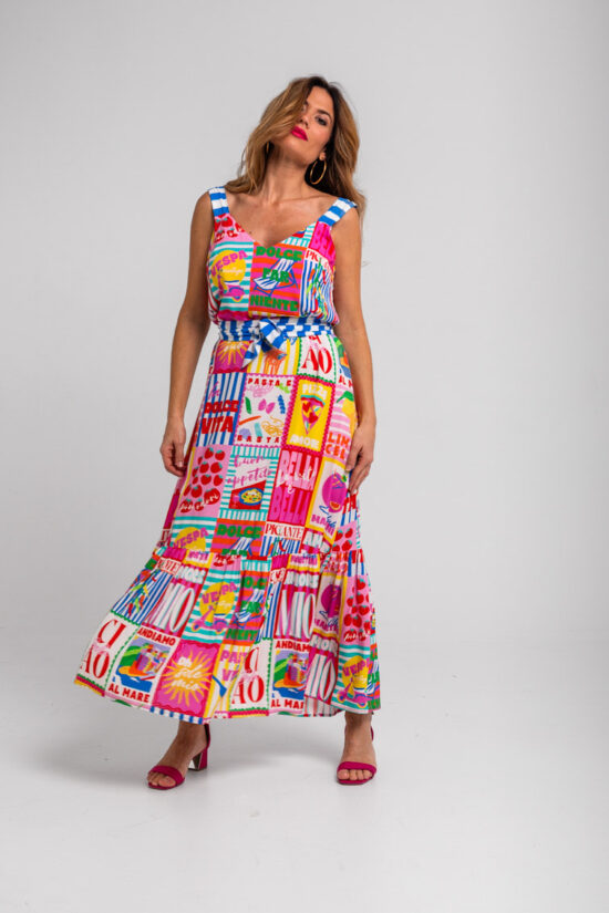 Lolina φόρεμα maxi Dolce Far Niente