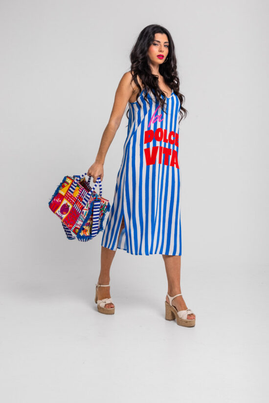 Lolina φόρεμα ριγέ La DOLCE VITA
