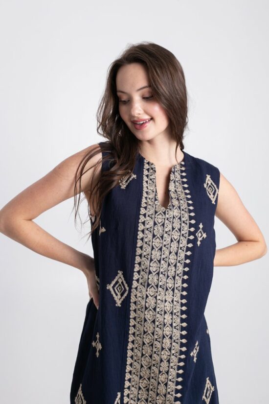 Open Fashion φόρεμα μίνι με κεντητές λεπτομέρειες