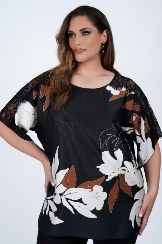 Dina XL exotic print μπλούζα