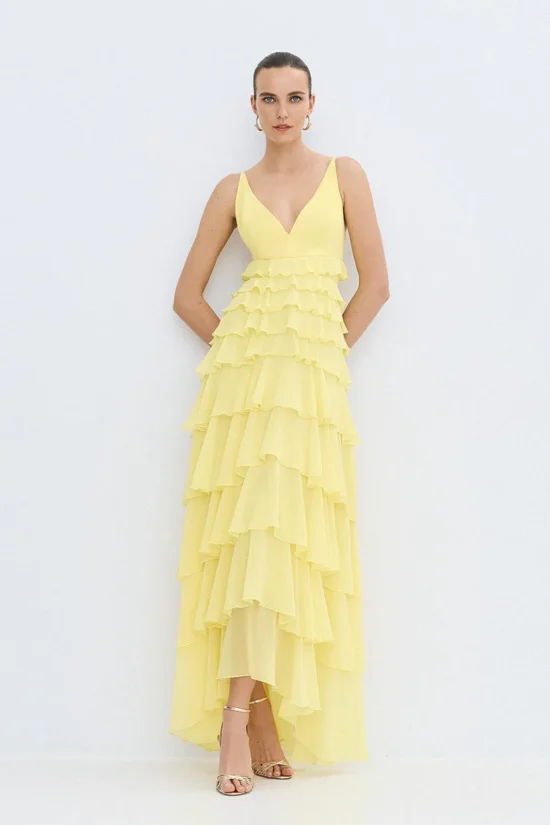 Access Fashion φόρεμα μάξι με βολάν