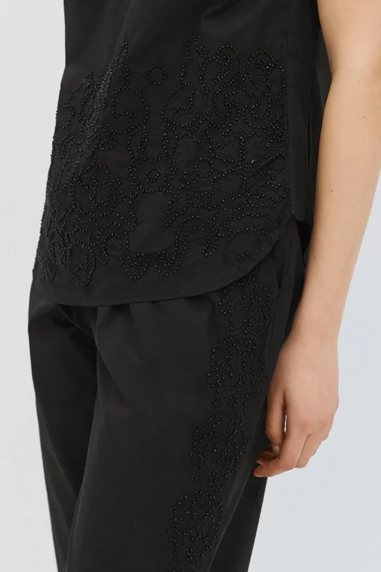 Access Fashion παντελόνι με κεντήματα στο πλάι