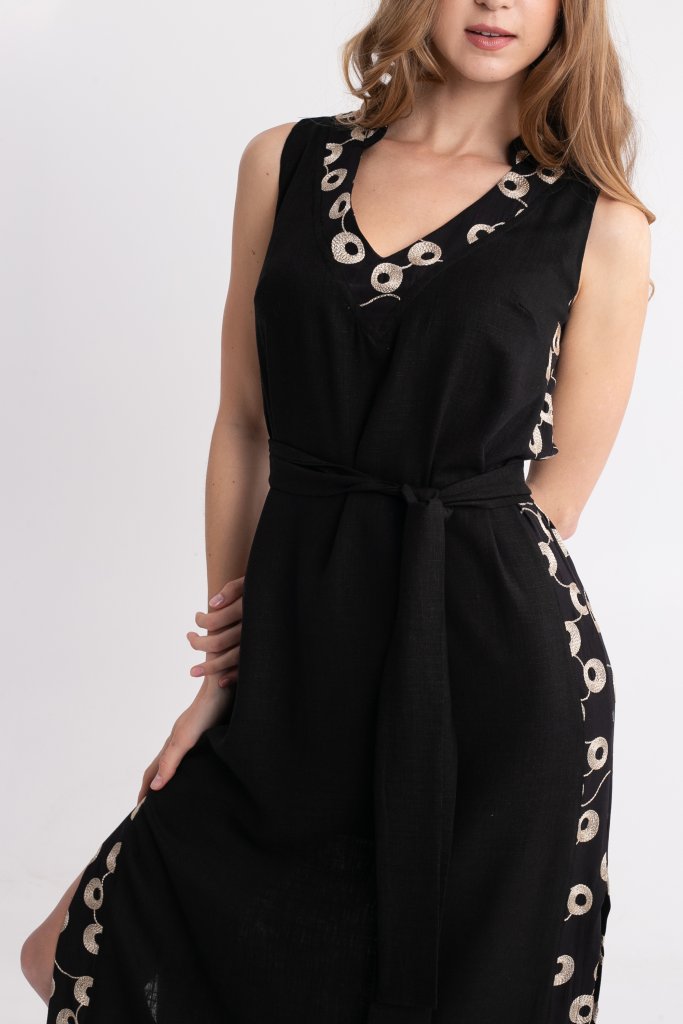 Open Fashion φόρεμα με χρυσές λεπτομέρειες Γυναικεία ρούχα Forel Access Fashion Open Fashion Derpouli | Prive Fashion Boutique Open Fashion φόρεμα με χρυσές λεπτομέρειες