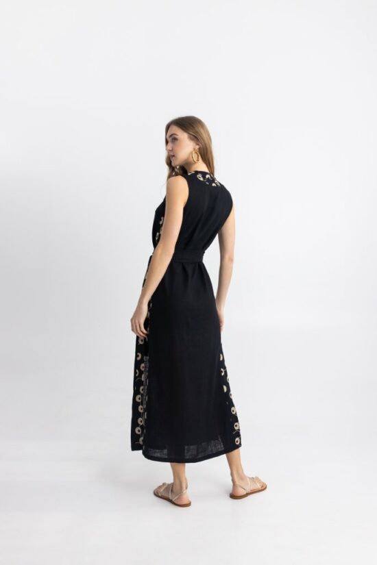 Open Fashion φόρεμα με χρυσές λεπτομέρειες