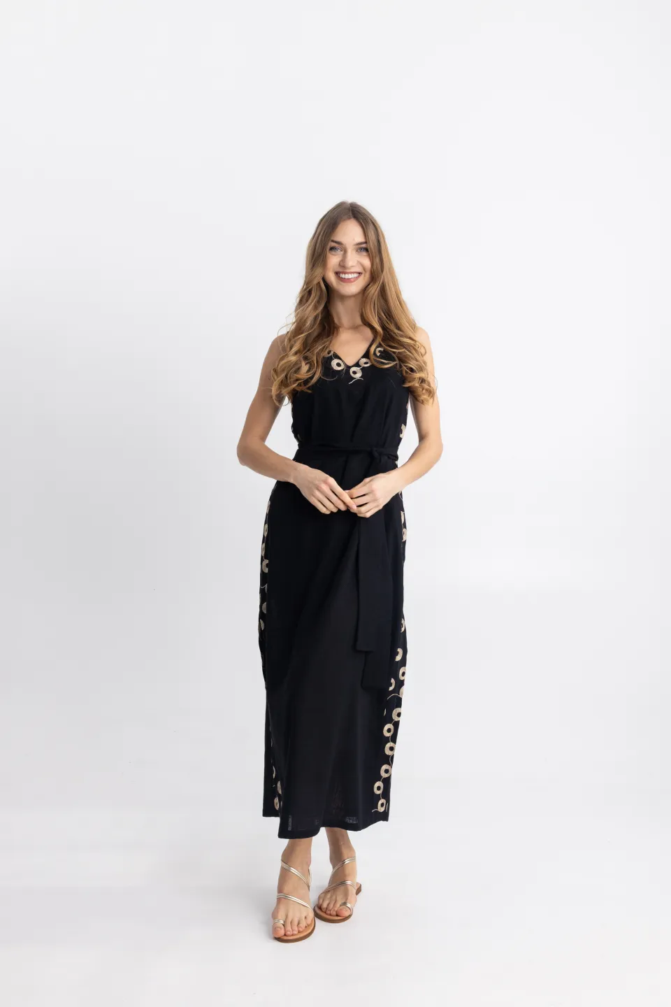 Open Fashion φόρεμα με χρυσές λεπτομέρειες Γυναικεία ρούχα Forel Access Fashion Open Fashion Derpouli | Prive Fashion Boutique Open Fashion φόρεμα με χρυσές λεπτομέρειες