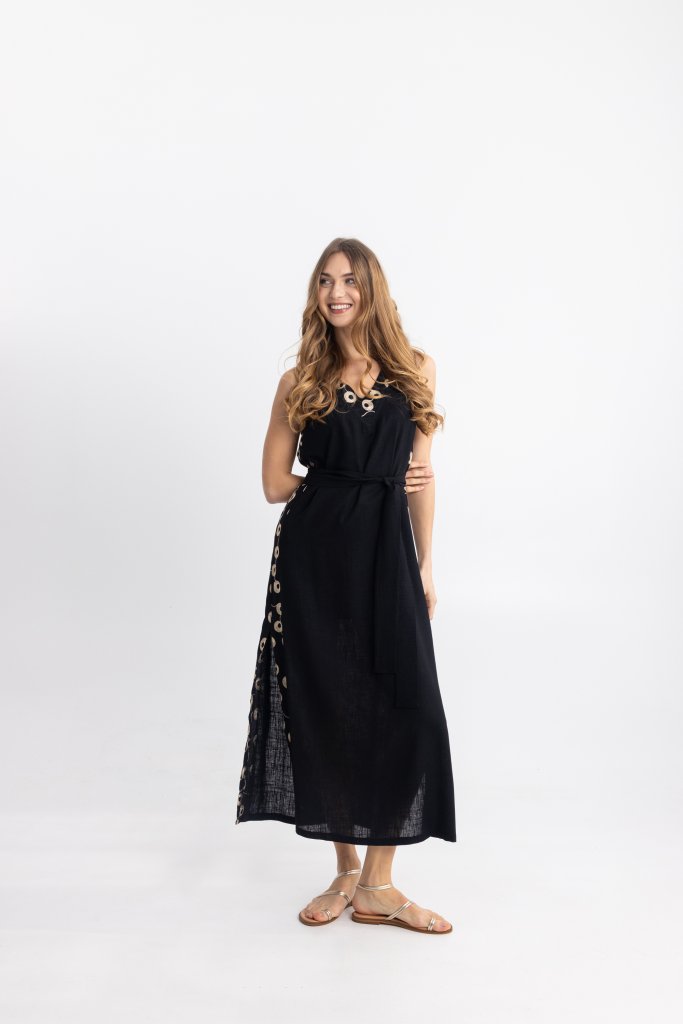 Open Fashion φόρεμα με χρυσές λεπτομέρειες Γυναικεία ρούχα Forel Access Fashion Open Fashion Derpouli | Prive Fashion Boutique Open Fashion φόρεμα με χρυσές λεπτομέρειες