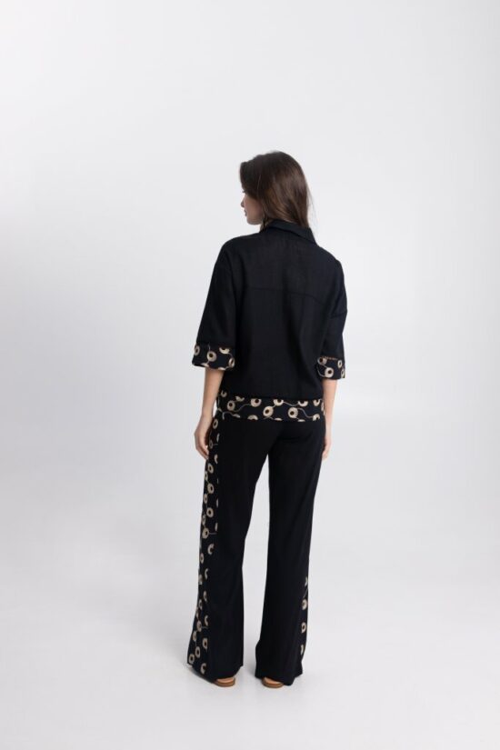 Open Fashion σετ με διακοσμητικές χρυσές λεπτομέρειες