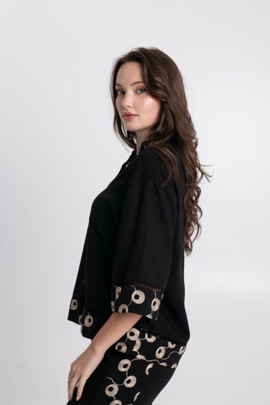 Open Fashion σετ με διακοσμητικές χρυσές λεπτομέρειες