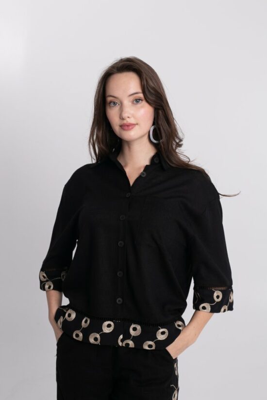 Open Fashion σετ με διακοσμητικές χρυσές λεπτομέρειες